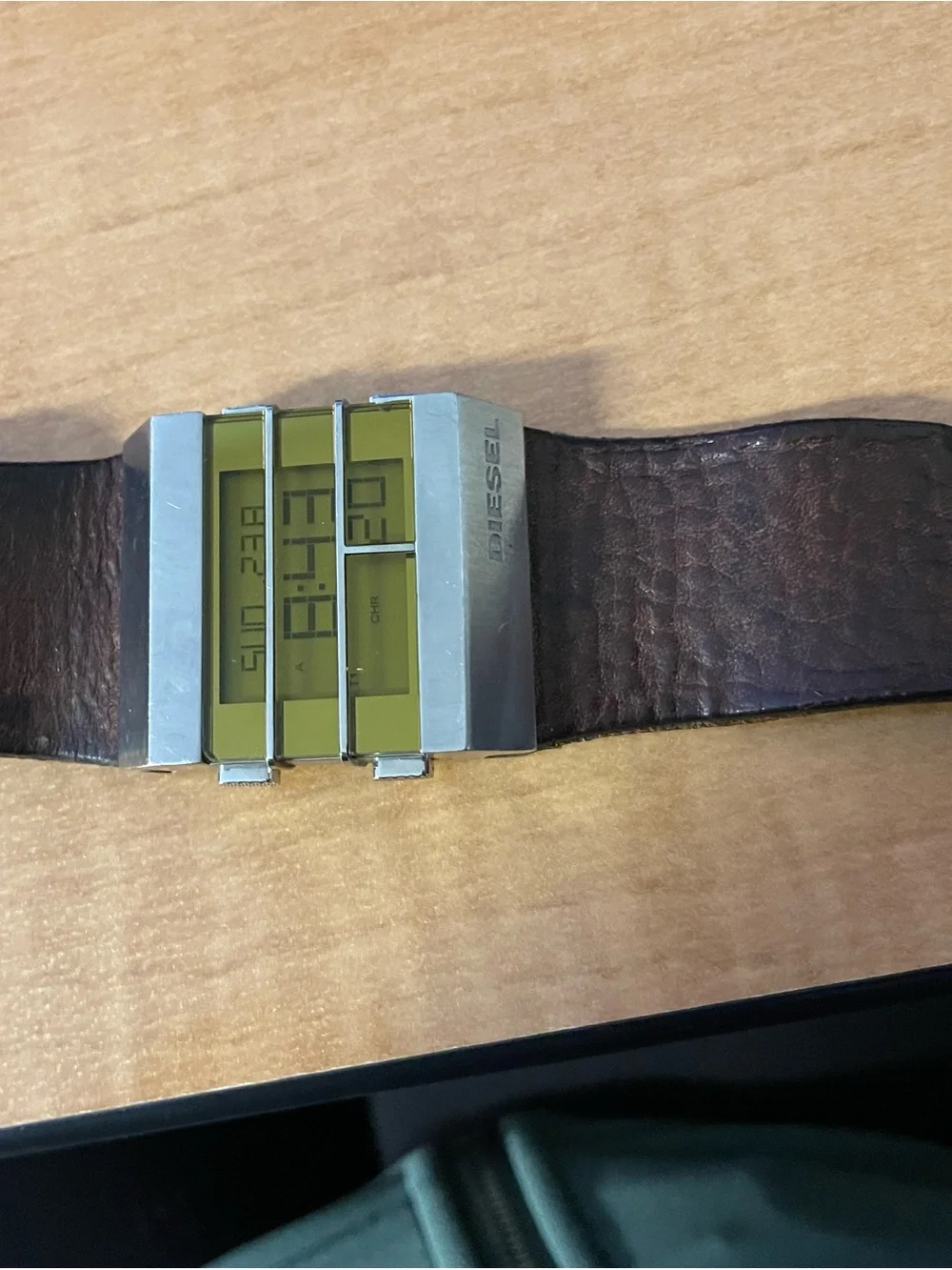 Rare Vintage Y2K Diesel DZ7071 Digital Cuff Watch - Cyberpunk / Retro Futurist